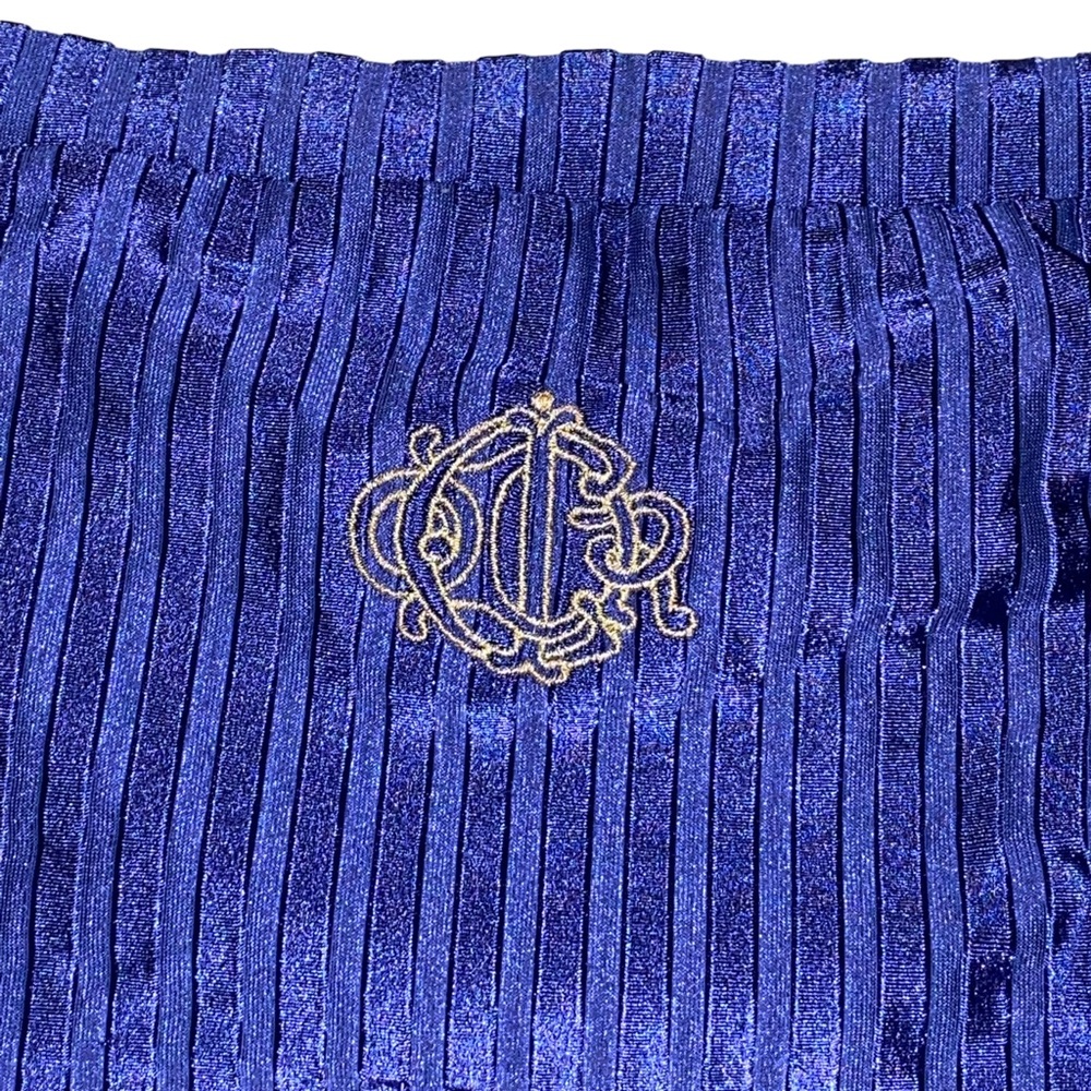 AUTH VTG Christian Dior Monogram Logo Ribbed Halter Strapless One Piece Swimsuit - Picture 11 of 16